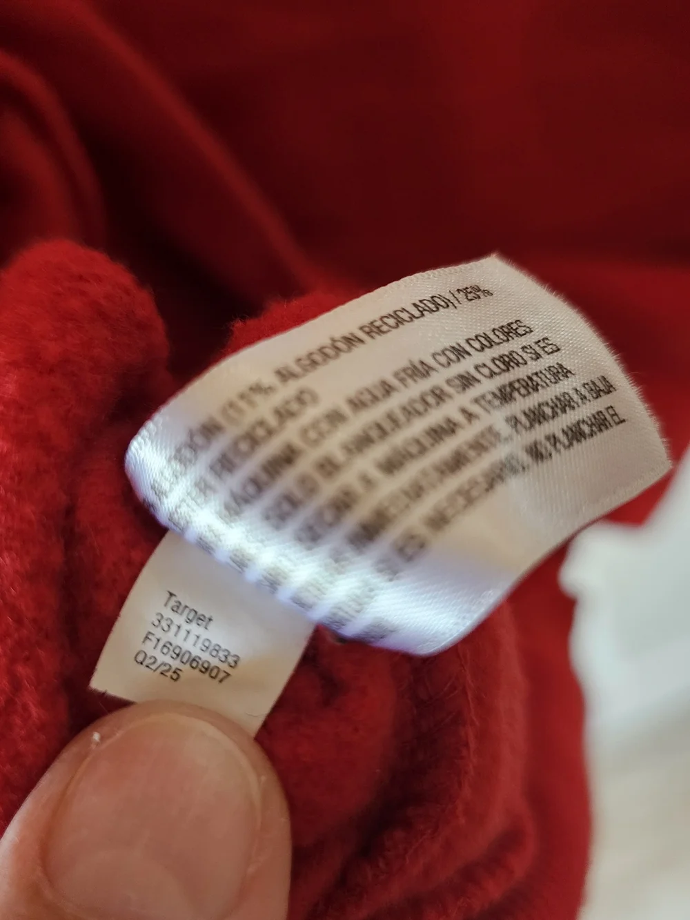 wild fable Red V-Neck Sweatshirt with White Number 28 - Picture 6 of 6